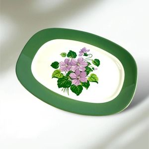 Taylor Smith Taylor Serving Platter Vintage Conversation Marsh Violet Pattern